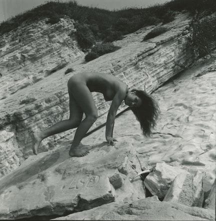 ANDRE DE DIENES Vintage Photo 1950s-1960s Nude Stu