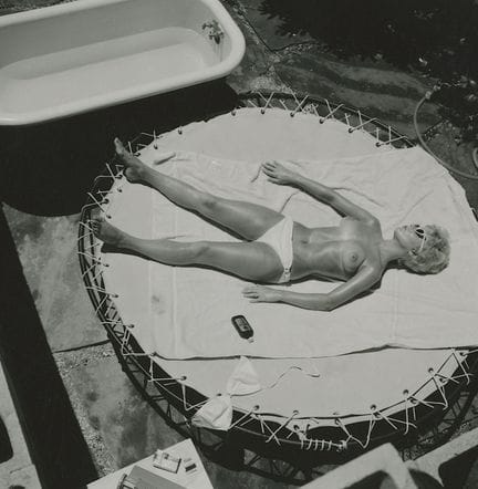 ANDRE DE DIENES Vintage Photo 1950s-1960s Nude Stu