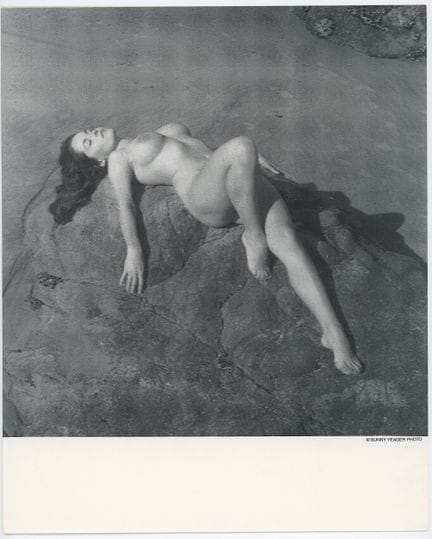 复古版邦妮·耶格（BUNNY YEAGER）性感女郎石版画，尺寸10英寸×8英寸。本拍品的来源可追溯