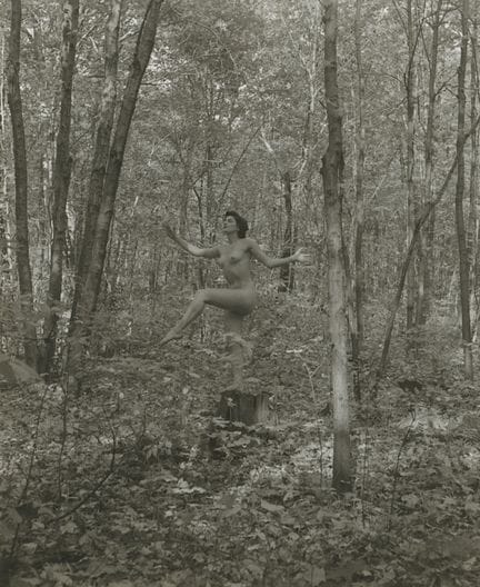 ANDRE DE DIENES Vintage Photo 1950s-1960s Nude Stu