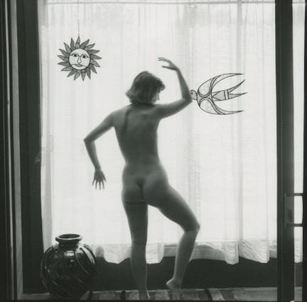 ANDRE DE DIENES Vintage Photo 1950s-1960s Nude Stu