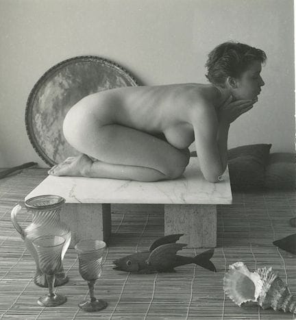ANDRE DE DIENES Vintage Photo 1950s-1960s Nude Stu