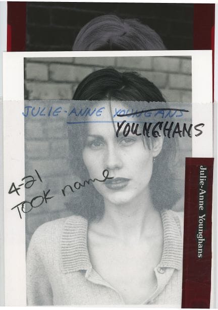 Vintage Rare Promotional Photo & Negative JULIE-AN