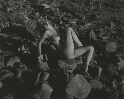 ANDRE DE DIENES Vintage Photo 1950s-1960s Nude Stu