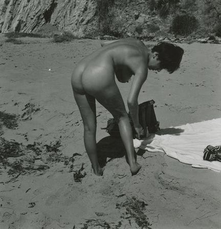ANDRE DE DIENES Vintage Photo 1950s-1960s Nude Stu