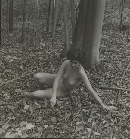 ANDRE DE DIENES Vintage Photo 1950s-1960s Nude Stu