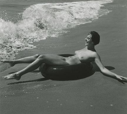 ANDRE DE DIENES Vintage Photo 1950s-1960s Nude Stu