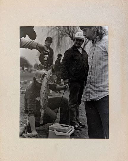 intage 1980s Photojournalism Print "Catch of the D