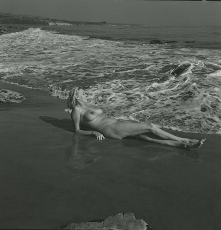 ANDRE DE DIENES Vintage Photo 1950s-1960s Nude Stu