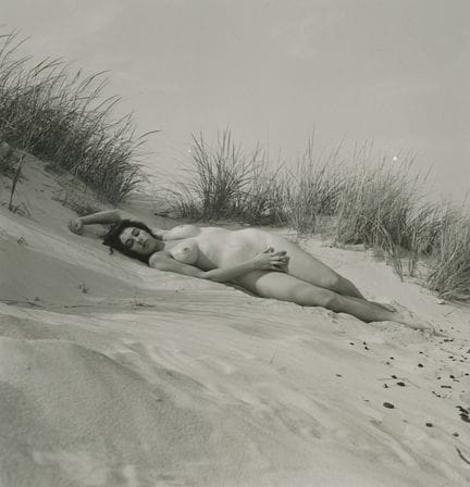 ANDRE DE DIENES Vintage Photo 1950s-1960s Nude Stu