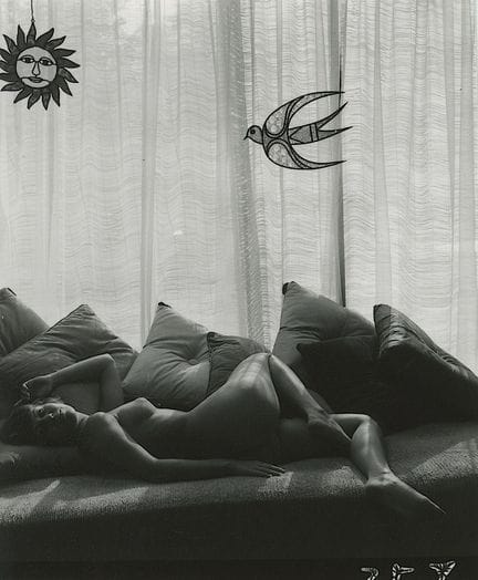 ANDRE DE DIENES Vintage Photo 1950s-1960s Nude Stu