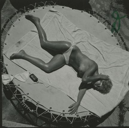 ANDRE DE DIENES Vintage Photo 1950s-1960s Nude Stu