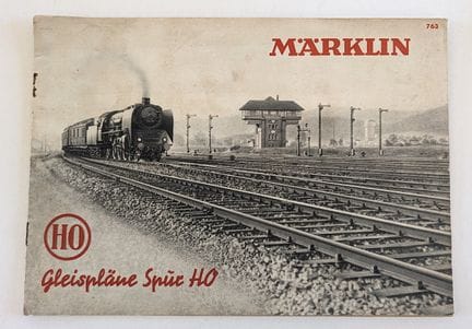 Vintage 1953 Märklin No. 763 "Gleispläne Spur H0" 