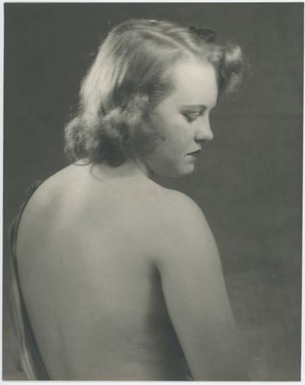 Vintage c. 1930s Classical Female Artistic Nude Po