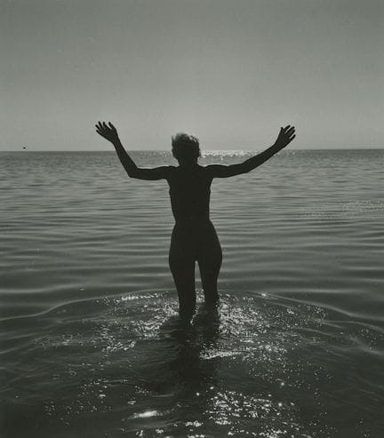 ANDRE DE DIENES Vintage Photo 1950s-1960s Nude Stu