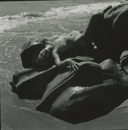 ANDRE DE DIENES Vintage Photo 1950s-1960s Nude Stu