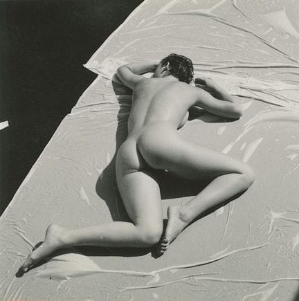 ANDRE DE DIENES Vintage Photo 1950s-1960s Nude Stu