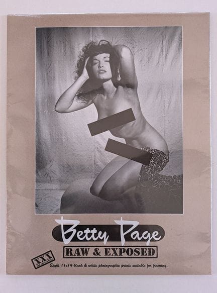 Betty Page "Raw & Exposed" 11x14 Photo Portfolio, 