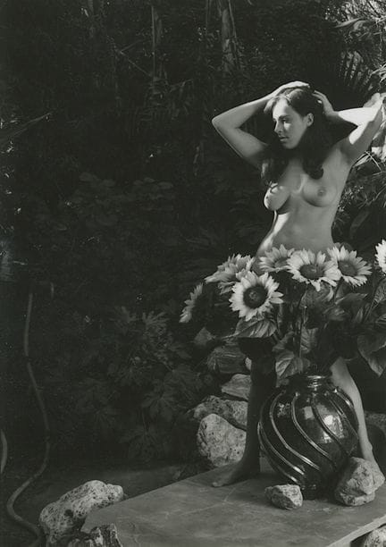 ANDRE DE DIENES Vintage Photo 1950s-1960s Nude Stu