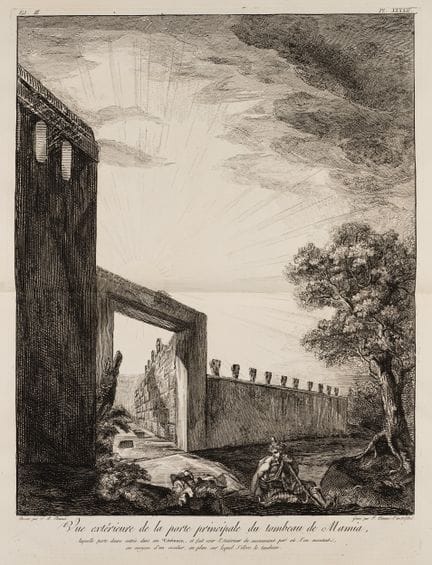 F. PIRANESI (*1758) da PIRANESI (*1720), Porta pri