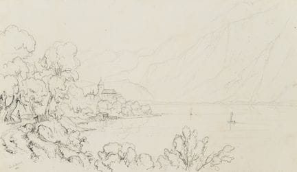 E. BRETENIÈRES (*1804), Brienz sul lago di Brienz 