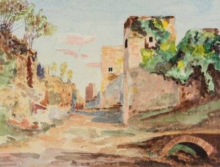 Anónimo (siglo XIX), Las románticas ruinas de un c