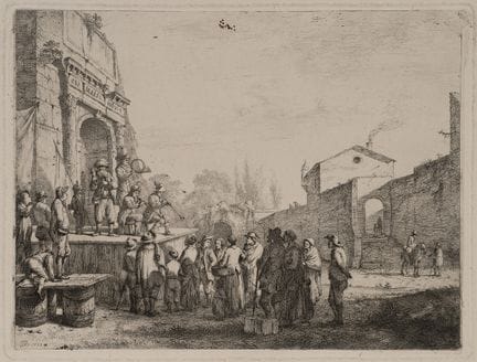 J. BOISSIEU (1736-1810), Les petits Charlatans. Lo