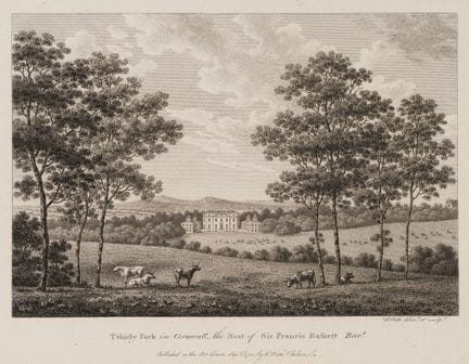 W. WATTS (1752-1851), Tehidy Park in Cornwall,  17