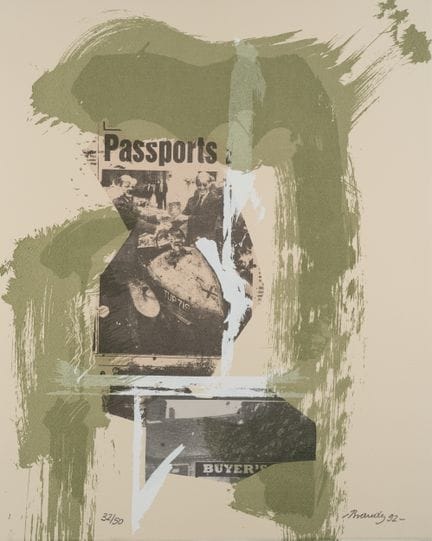 R. BRANDY (*1946), Senza titolo, 1992, serigrafia
