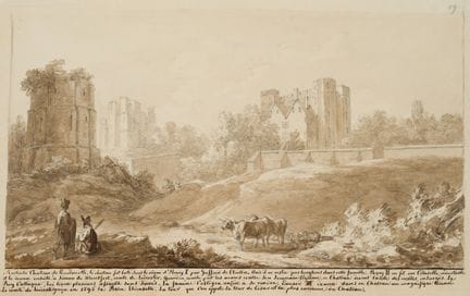 I. DUVIVIER (1758-1832), Castello di Kenilworth ne