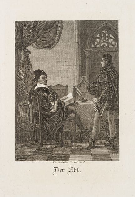 J. ROSSMÄSSLER (*1752), Scena d’interno con un aba