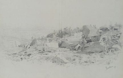 F. KÖNIG (1827-1894), En el Brocken, después de 18