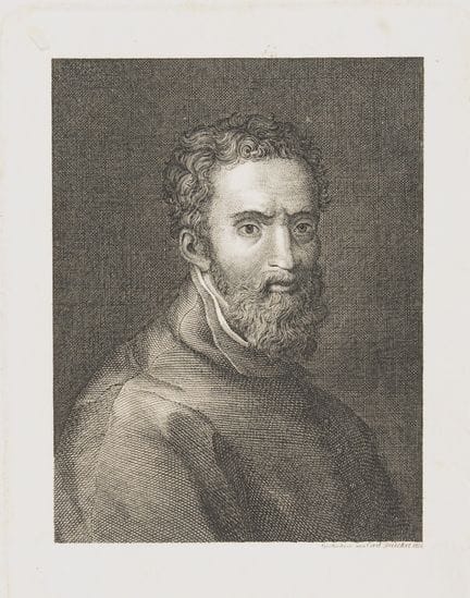 C. DRÜCKER (19th) after VASARI (*1511), Portrait o