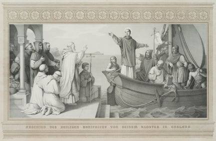 F. HOHE (*1802) da HESS (*1798), La partenza di Sa