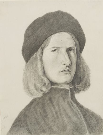 H. KESTNER (1810-1890), Retrato de un joven, hacia