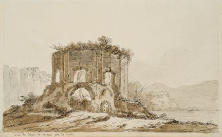 I. DUVIVIER (1758-1832), Tempio di Venere a Baia, 