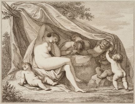 Anonimo (XIX secolo), Nudo femminile addormentato,