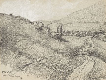 A. KAPFHAMMER (*1867), En el valle de Mühltal, cer