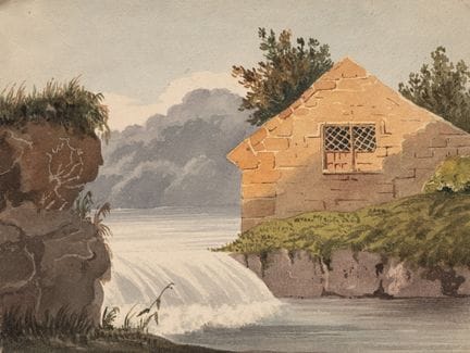 Anonimo (XIX secolo), Casa presso la diga, inglese