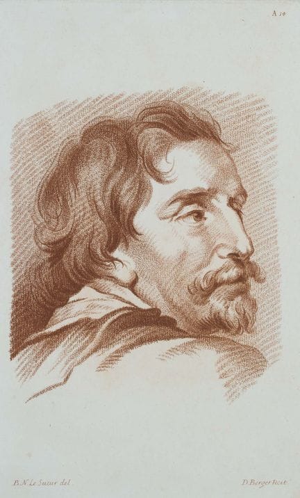 D. BERGER (*1744) after SUEUR (*1691), Study of a 