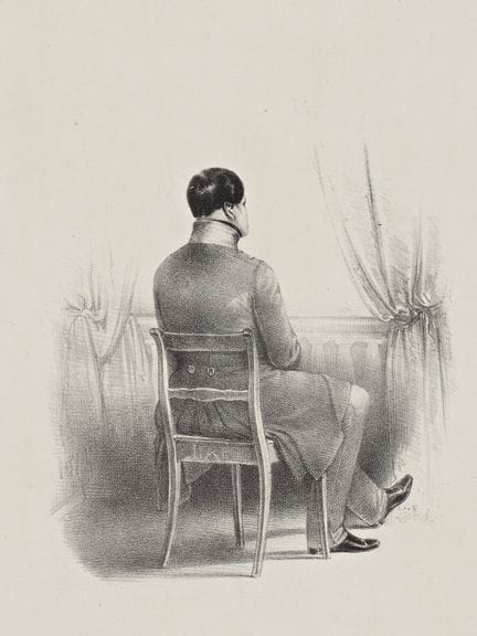 F. WITZLEBEN (*1802), Federico Guglielmo III a tea