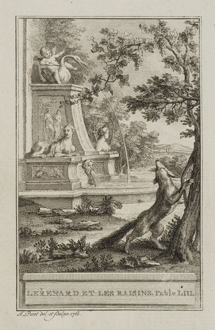 J. PUNT (1711-1779), The Fox and the Grapes,  1761