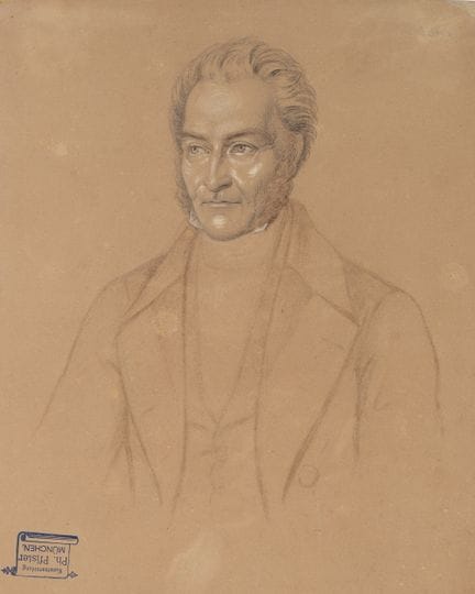 A. SABBADINI (siglo XIX), Retrato de un elegante c