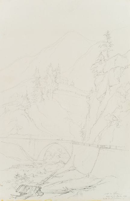 E. BRETENIÈRES (*1804), Ponte presso Wassen sul Pa