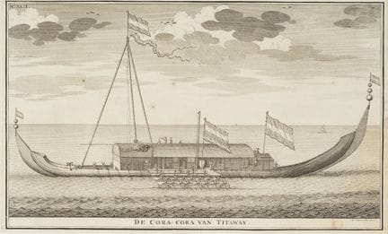 F. OTTENS (1700-1770), "De Cora-Cora Van Titaway",