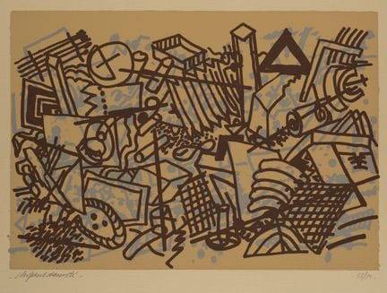 C. DAMSTÉ (*1944), Senza titolo, 1992, serigrafia
