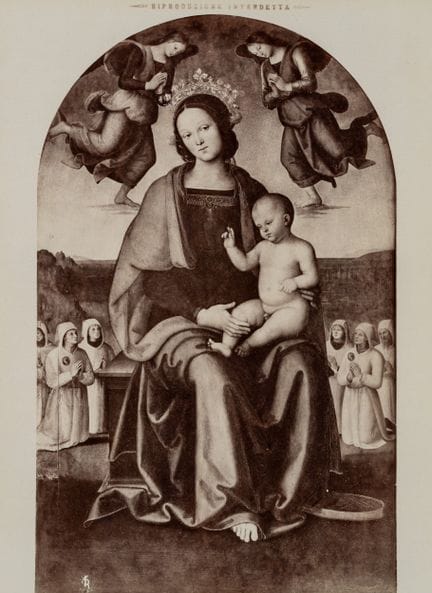 FRATELLI ALINARI (19th), Madonna and Child, Perugi