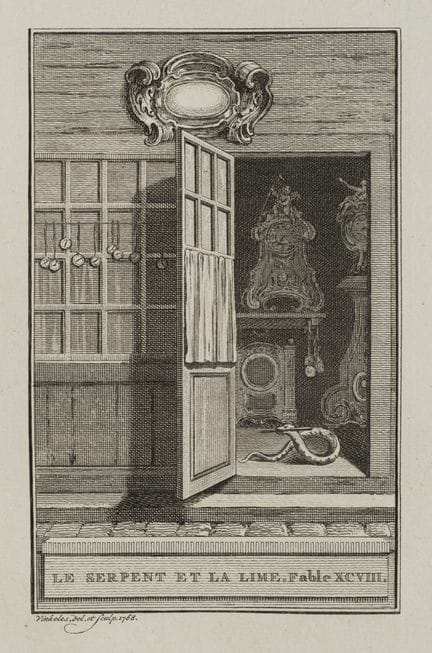 R. VINKELES (1741-1816), «La serpiente y la lima»,