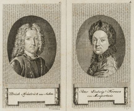 F. CARSTENS (1762-1798), Ulrich von Suhm y P. Maup