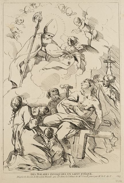 A. CAYLUS (*1692), según BRANDI (*1621), «Los enfe